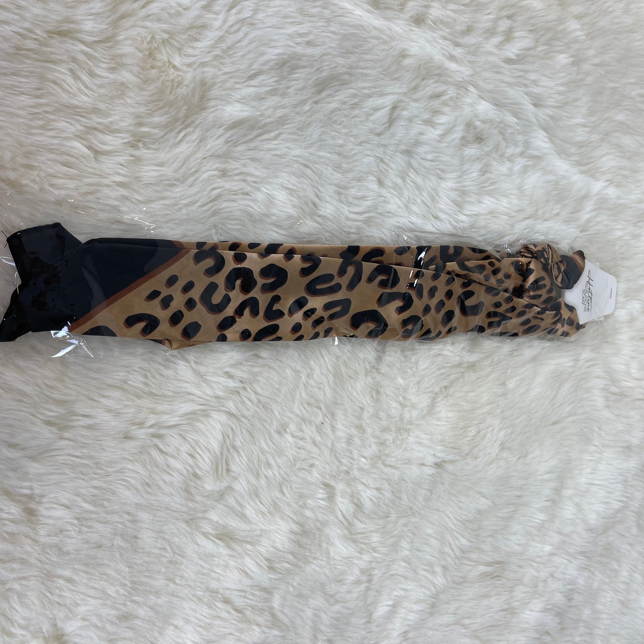 Hotline Scrunchie Scarf-Leopard