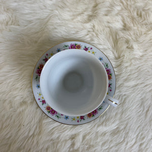 Vintage C. Art HK Teacup & Saucer