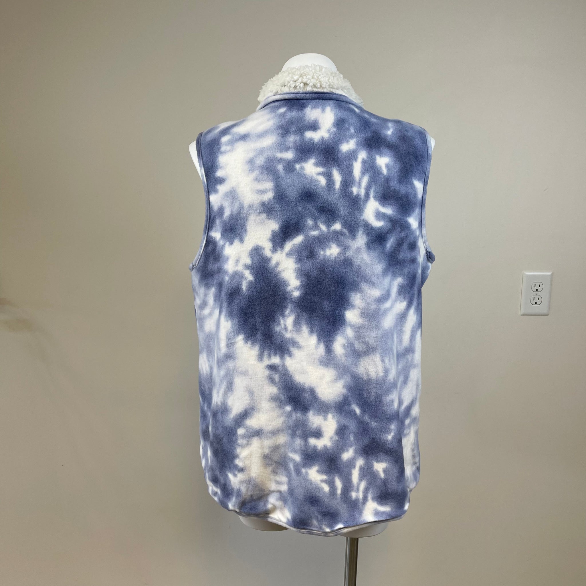 Adyson Parker Plus Size Tie Dyed Vest-Blue