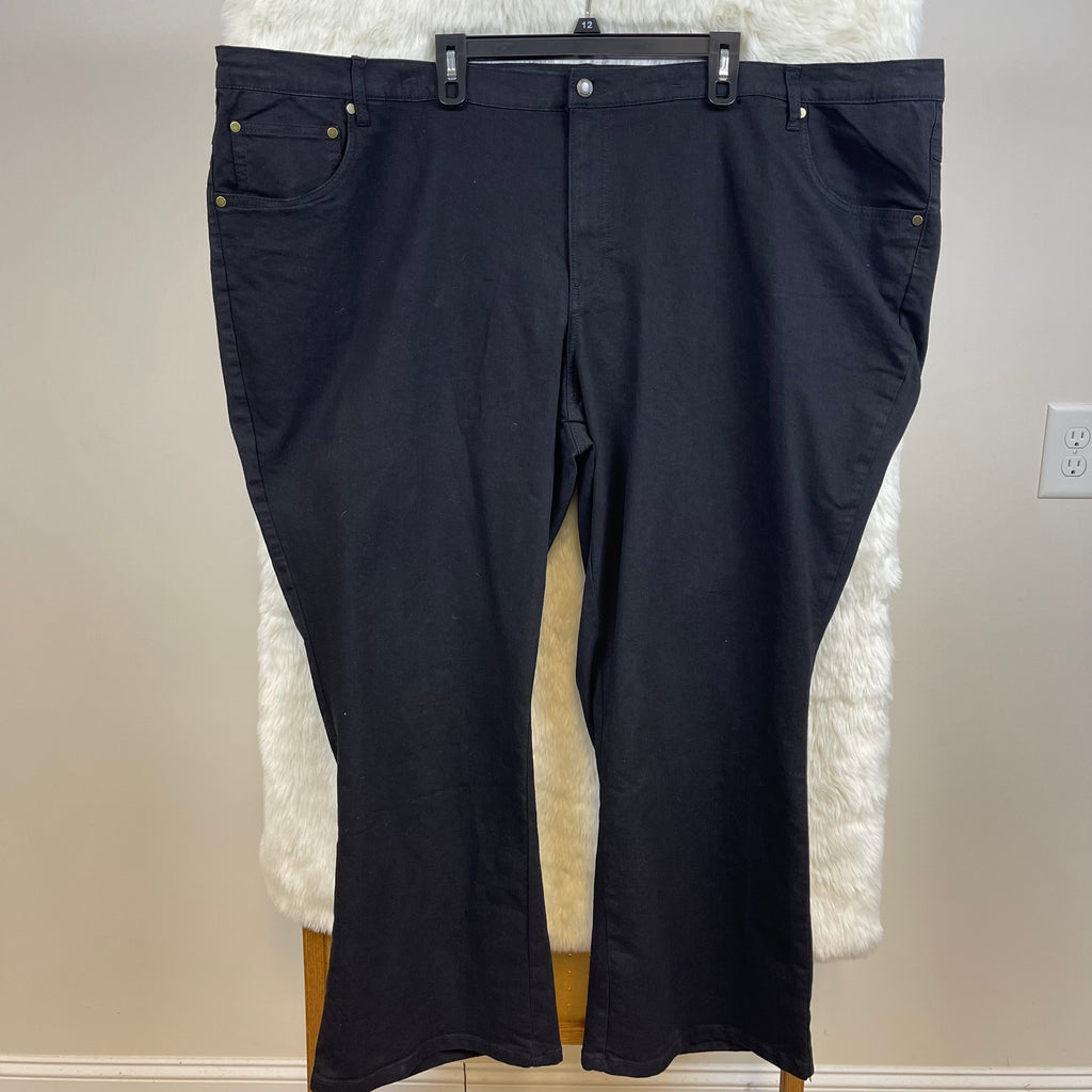 Woman Within Plus Size Black Denim Jeans