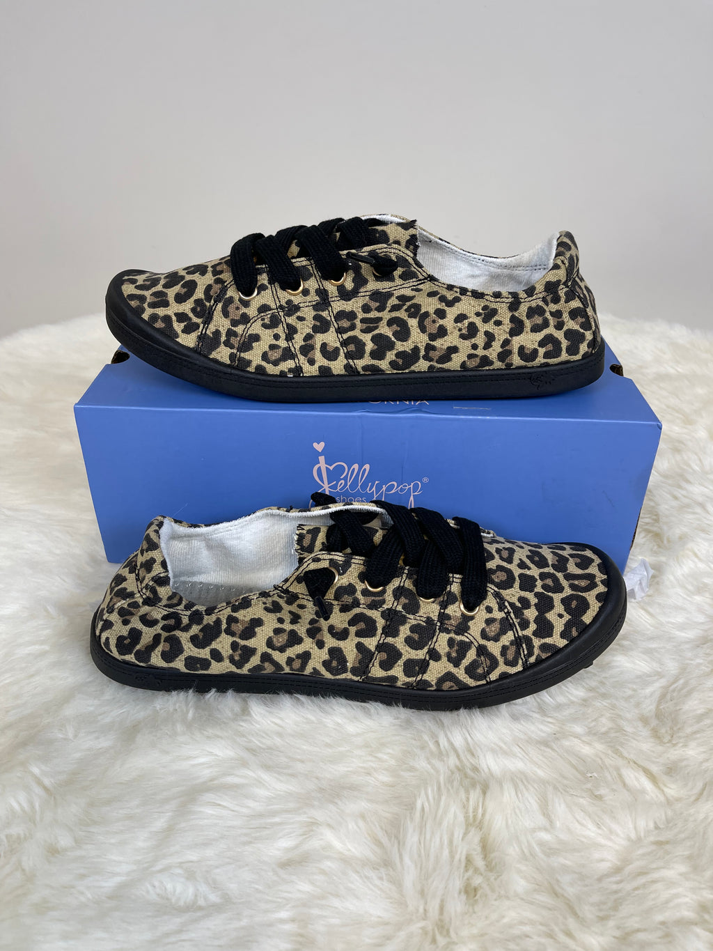 Jellypop Comfort Fit Leopard Print Shoes