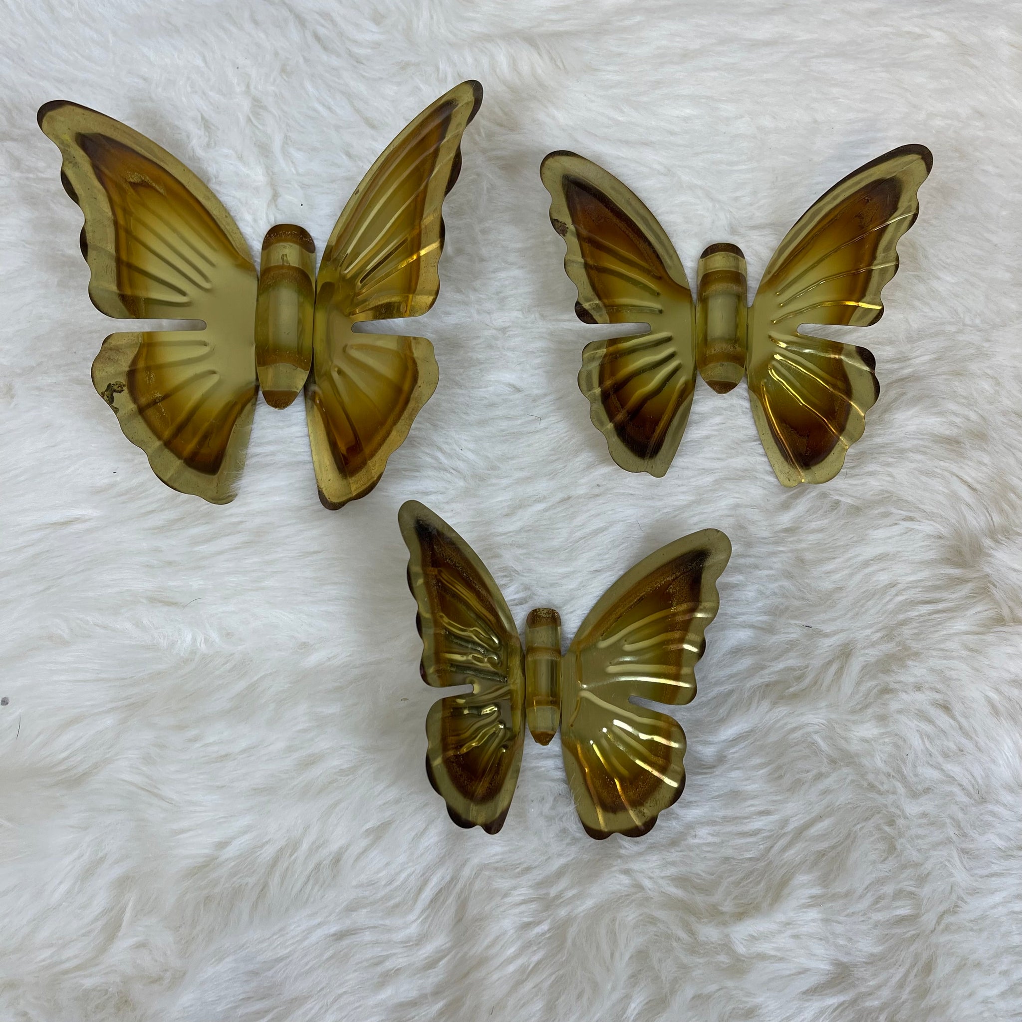 Vintage Home Interiors Set of 3 Butterflies