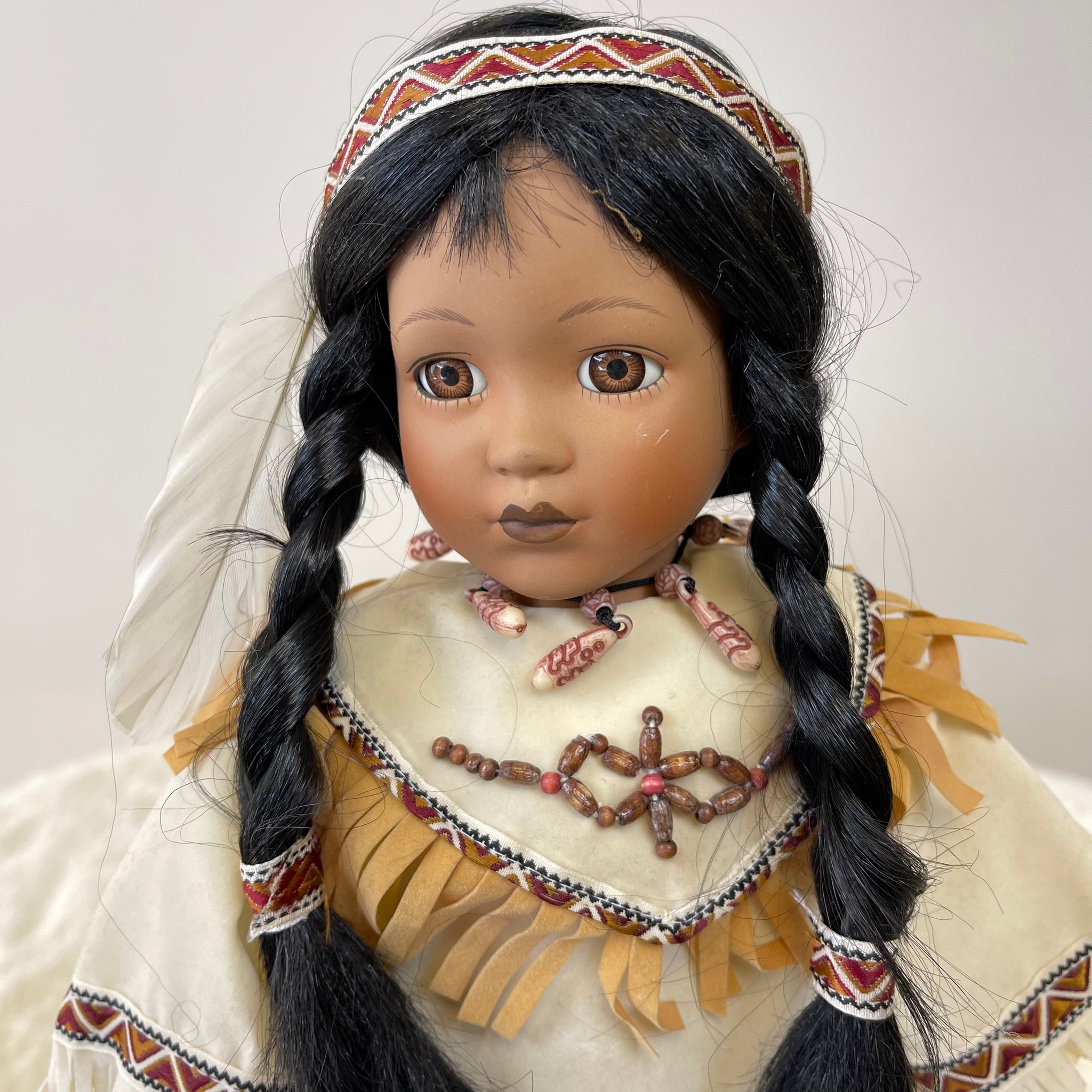 Native American Porcelain Doll