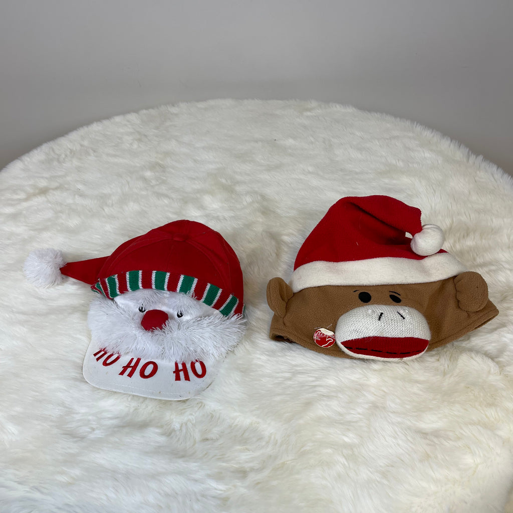 Lot of 2 Whimsical Christmas Hats