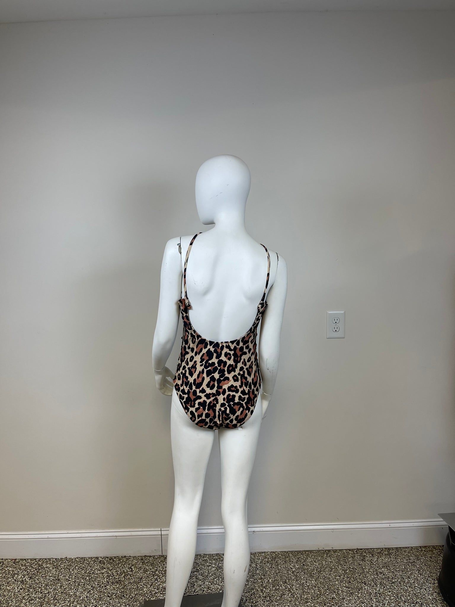 Leopard Print One Piece Bathing Suit